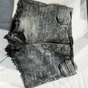 Kendall & Kylie Charcoal Denim Shorts